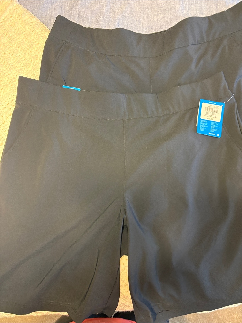 Columbia Black All Seasons Long Shorts 2X - 11”Inseam